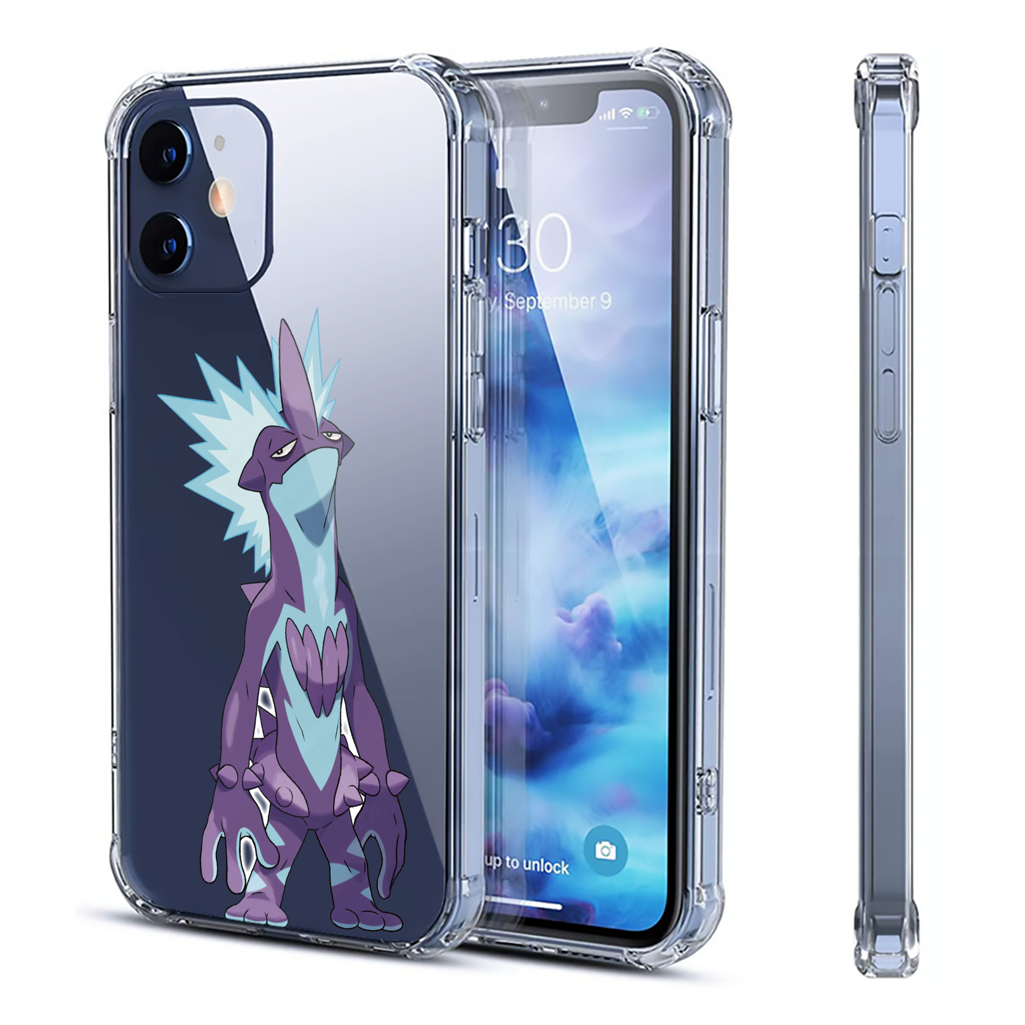 （画像用） ポケットモンスター Pokémon 【iPhone 12シリーズ対応】透明スマホケース（クリアソフトケース）